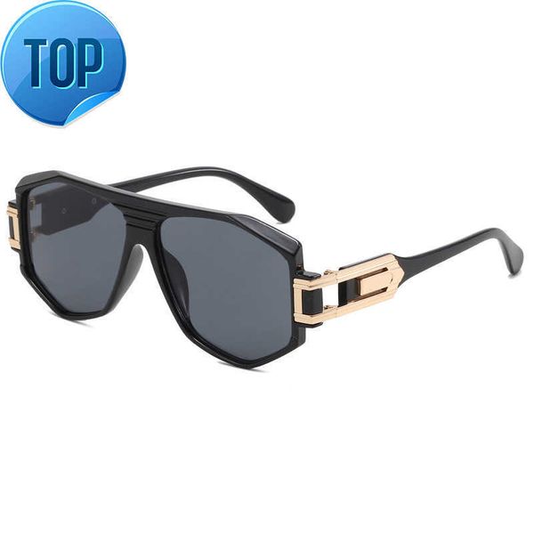 new sunglasses kagall glasses men's personalized sunglasses women's trendy flat glasses 091, White;black